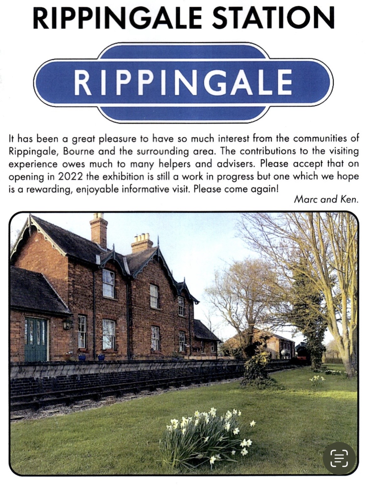 Jill Rippingale Chairman's Outing to Rippingale Railway Station - MGCC Lincolnshire